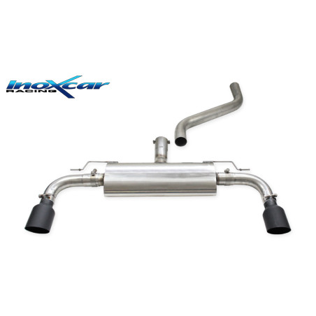 Posteriore silenziato con uscita diam. 100 RACING BLACK CERAMIC DX+SX – 2024 Ford FOCUS MK4 (Cod. 