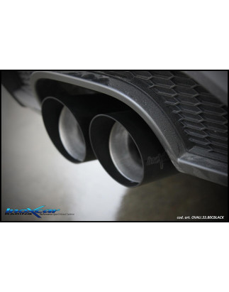 Posteriore con uscita 2 x diam. 80 RACING BLACK CERAMIC AUDI A3 – 2017 S3 RS3 (type 8V) SB (Cod. I