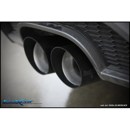 Posteriore con uscita 2 x diam. 80 RACING BLACK CERAMIC AUDI A3 – 2017 S3 RS3 (type 8V) SB (Cod. I