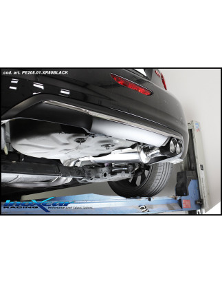 Posteriore senza silenziatore con uscita 2 x diam. 80 RACING – tubazione maggiorata Ø 63mm PEUGEO