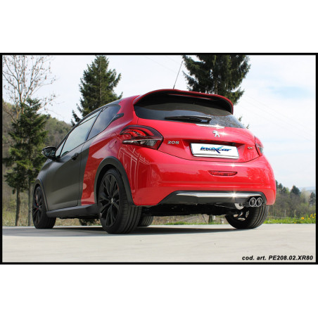 Posteriore senza silenziatore con uscita 2 x diam. 80 RACING – tubazione maggiorata Ø 63mm PEUGEO