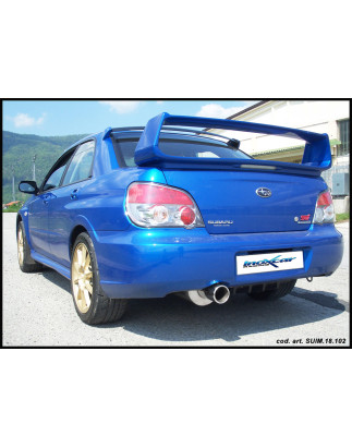 Posteriore con uscita singola ovale 150x105 mm SUBARU IMPREZA 4WD 2.5 STI TURBO – 2006 280CV (Cod.