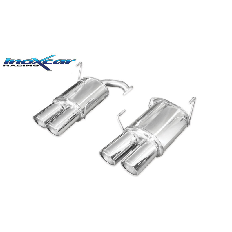 Posteriore con uscita 2 x diam. 100 X-RACE DX+SX SUBARU IMPREZA 4WD 2.5T WRX STI 10MY – 2010 300CV