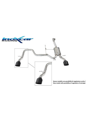 Posteriore con uscita diam. 100 BLACK CERAMIC DX+SX SUZUKI SWIFT SPORT HYBRID 1.4 – 2020 129CV (Co