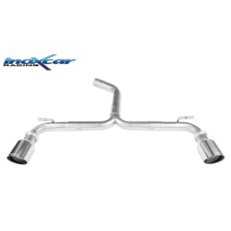 Terminale DUPLEX senza silenziatore con uscita diam. 102 RACING – 2013 184CV Volkswagen GOLF 7 (Co