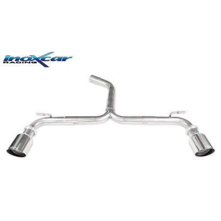Terminale DUPLEX senza silenziatore con uscita diam. 102 RACING – 2013 184CV Volkswagen GOLF 7 (Co