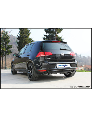 Posteriore DUPLEX con uscita diam. 102 RACING – Volkswagen Golf 105CV 7 (Cod. I-TWVW.23.102R)