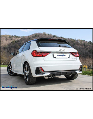 Posteriore silenziato con uscita 2 x diam. 70 X-RACE e Valvola motorino oemMontag – 2018 150CV Aud