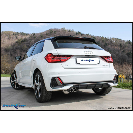 Posteriore silenziato con uscita 2 x diam. 70 X-RACE e Valvola motorino oemMontag – 2018 150CV Aud