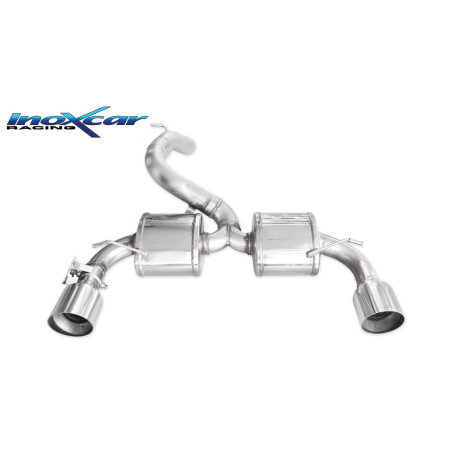 Terminale con uscita diam. 114 RACING dx+sx – 2016 350CV Ford FOCUS MK3 (Cod. I-VALV.FOCUS.02)