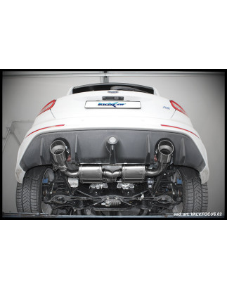 Terminale con uscita diam. 114 RACING dx+sx – 2016 350CV Ford FOCUS MK3 (Cod. I-VALV.FOCUS.02)
