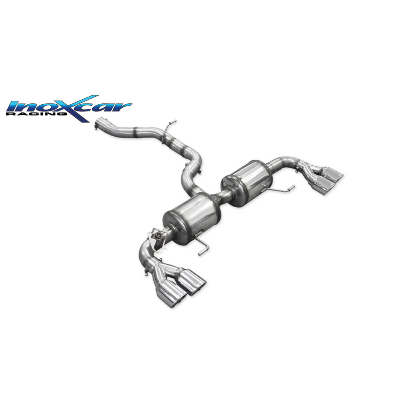 Posteriore con uscita 2x diam. 80 X-RACE DX+SX e Valvolarie AUDI S1 – 2014 231CV A1 (type 8X) (Cod