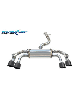 Posteriore con 1 silenziatore uscita 2 x diam. 100 RACING BLACK CERAMIC DX+SX e Valvole moto – 202