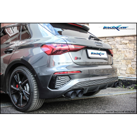 Posteriore con 1 silenziatore uscita 2 x diam. 100 RACING BLACK CERAMIC DX+SX e Valvole moto – 202