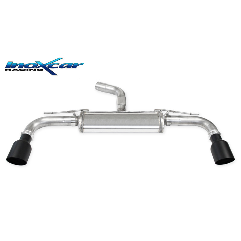Posteriore silenziato con uscita diam. 100 BLACK CERAMIC DX+SX VOLKSWAGEN GOLF 8 2.0 GTI – 2020 24