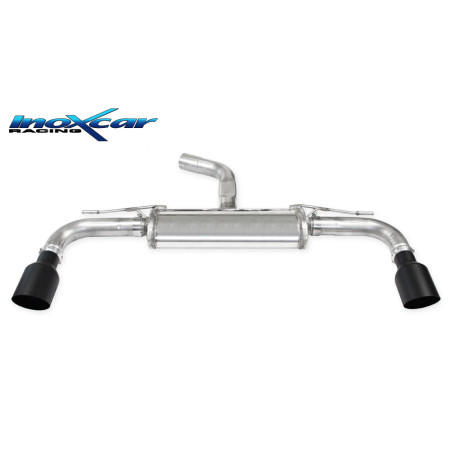 Posteriore silenziato con uscita diam. 100 BLACK CERAMIC DX+SX VOLKSWAGEN GOLF 8 2.0 GTI – 2020 24
