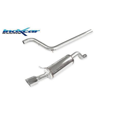Tubo centrale diretto e Posteriore silenziato con uscita 1 x diam. 100 RACING – 2018 200CV Audi A1