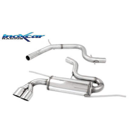 Tubo centrale diretto e Posteriore con uscita 2 x diam. 76 RACING – 63 2004 200CV Volkswagen GOLF 