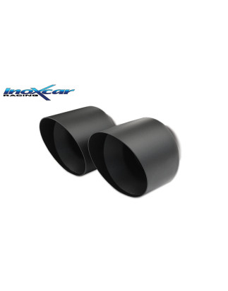 Posteriore con uscita centrale 2 x diam. 114 BLACK – 2017 320CV Honda CIVIC (Cod. I-HOCI.04.114CBL