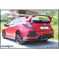 Posteriore con uscita centrale 2 x diam. 114 BLACK – 2017 320CV Honda CIVIC (Cod. I-HOCI.04.114CBL