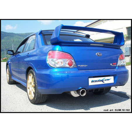 Posteriore con uscita singola diam. 120 MEGA SUBARU IMPREZA 4WD 2.5 STI TURBO – 2006 280CV (Cod. I