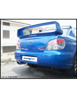 Posteriore con uscita singola diam. 120 MEGA SUBARU IMPREZA 4WD 2.5 STI TURBO – 2006 280CV (Cod. I