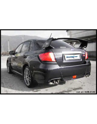 Posteriore con uscita 2 x diam. 100 RACING BLACK CERAMIC DX SX SUBARU IMPREZA 4WD 2.5T WRX STI 10MY 