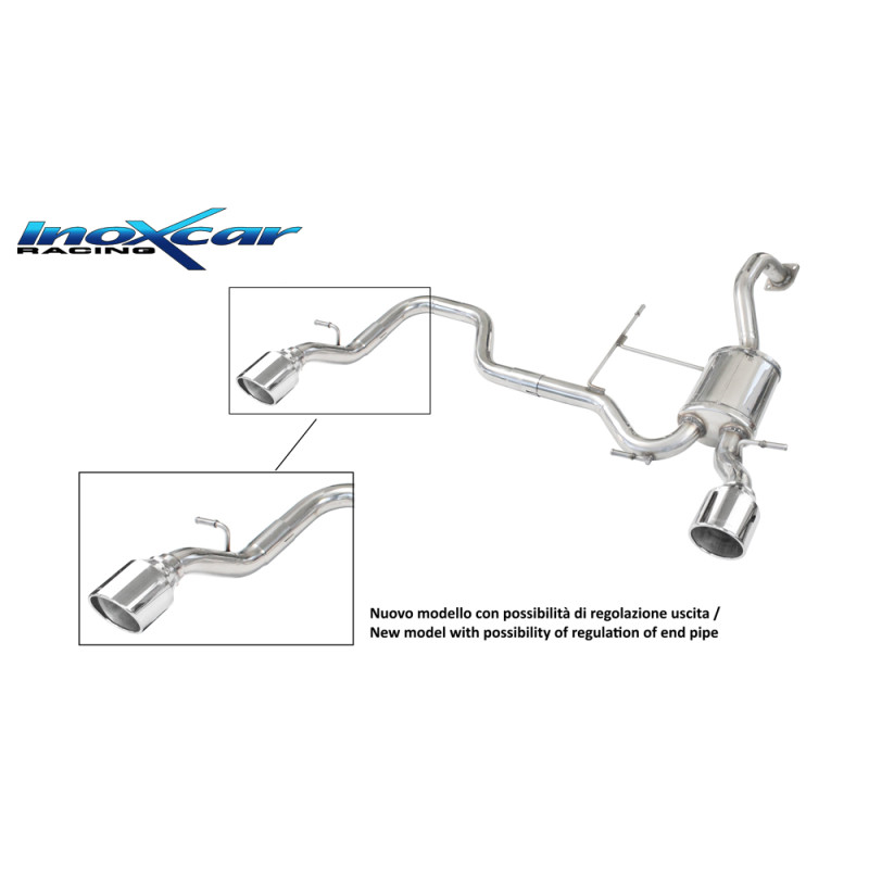 Posteriore con uscita diam. 100 X-RACE DX SX SUZUKI SWIFT SPORT 1.4 – 2018 140CV (Cod. I-SUSW.04.X Posteriore con uscita diam. 100 X-RACE DX SX SUZUKI SWIFT SPORT 1.4 – 2018 140CV (Cod. I-SUSW.04.X