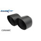 Posteriore silenziato con uscita 2 x diam. 70 RACING BLACK CERAMIC e Valvola montaggio motorino elet