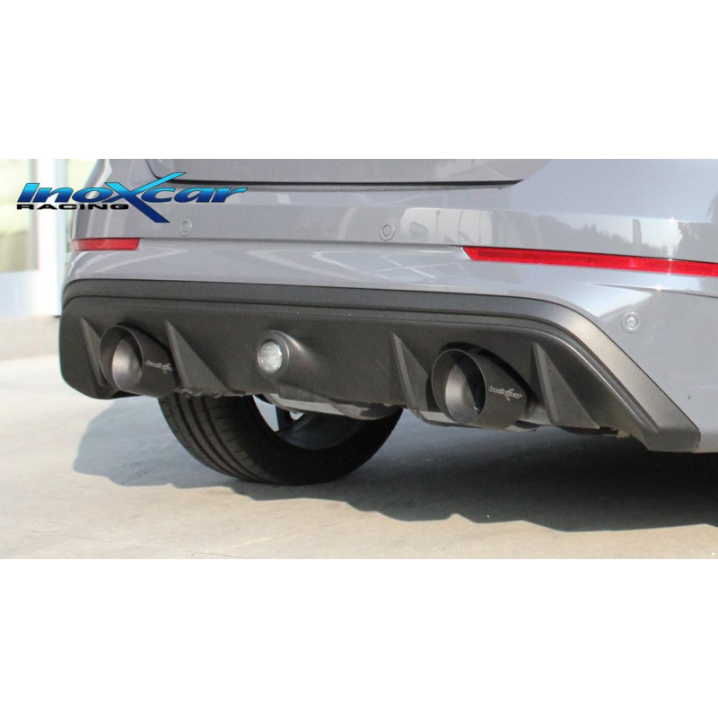 Terminale con uscita diam. 114 RACING BLACK CERAMIC DX SX – 2016 350CV Ford FOCUS MK3 (Cod. I-VALV