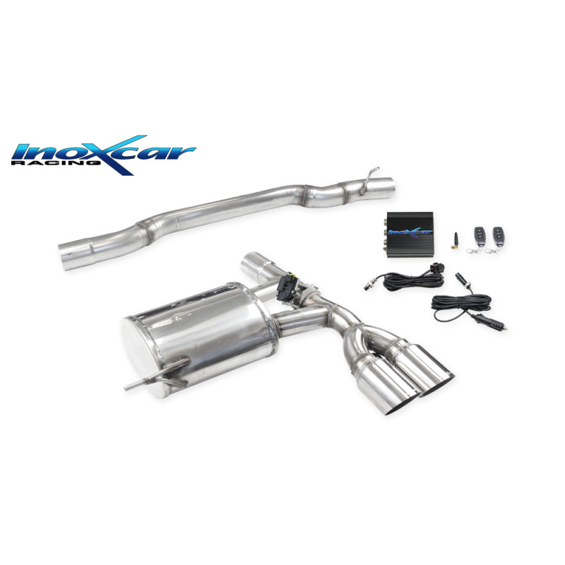 Posteriore silenziato con uscita 2 x diam. 90 RACING e Valvola MINI COOP – 2014 192CV COOPER (F56)