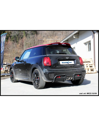 Posteriore silenziato con uscita 2 x diam. 90 RACING e Valvola MINI COOP – 2014 192CV COOPER (F56)
