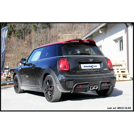Posteriore silenziato con uscita 2 x diam. 90 RACING e Valvola MINI COOP – 2014 192CV COOPER (F56)
