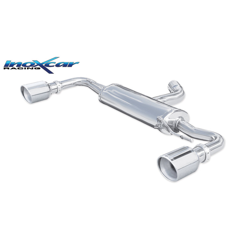 Posteriore con uscita singola diam.100 X-RACE DX SX VOLKSWAGEN GOLF 6 2.0 TSI GTI – 2009 210CV (Co