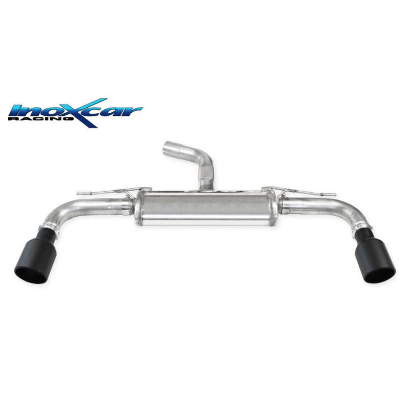 Posteriore silenziato con uscita diam. 100 X-RACE BLACK MATT DX SX VOLKSWAGEN GOLF 8 2.0 GTI – 202