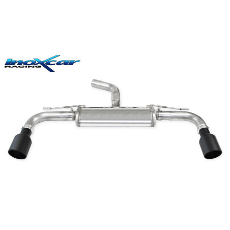 Posteriore silenziato con uscita diam. 100 X-RACE BLACK MATT DX SX VOLKSWAGEN GOLF 8 2.0 GTI – 202