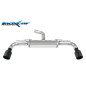 Posteriore silenziato con uscita diam. 100 X-RACE BLACK MATT DX SX VOLKSWAGEN GOLF 8 2.0 GTI – 202