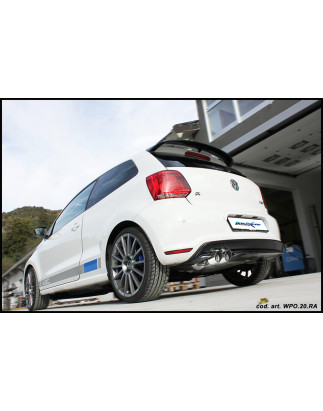 Posteriore con uscita 2 x diam. 80 RACING – 70 VOLKSWAGEN POLO 2013 220CV (type 6R) (Cod. I-WPO.70