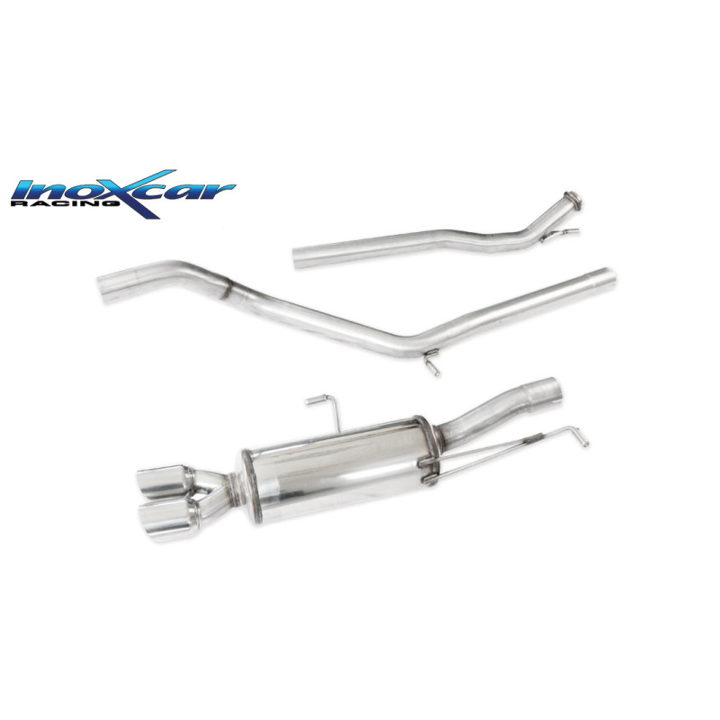 Tubo centrale diretto e Posteriore con uscita central 2 x diam. 76 RACING – 63 2010 200CV Peugeot 