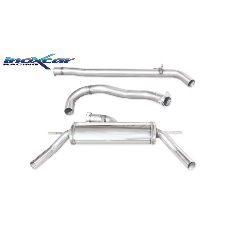 Tubo centrale diretto e Posteriore con uscita diam. 50 DX SX – 70 RENAULT CLIO 4 RS TROPHY 220 EDC Tubo centrale diretto e Posteriore con uscita diam. 50 DX SX – 70 RENAULT CLIO 4 RS TROPHY 220 EDC