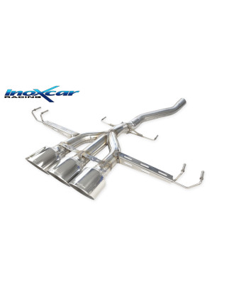 Posteriore senza silenziatore con uscita centrale 3 x diam. 114 RACING – 2017 320CV Honda CIVIC (C