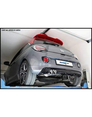 Posteriore con uscita diam. 100 X-RACE OPEL ADAM S 1.4 TURBO – 2015 150CV (Cod. I-OPAD.01.XR10)