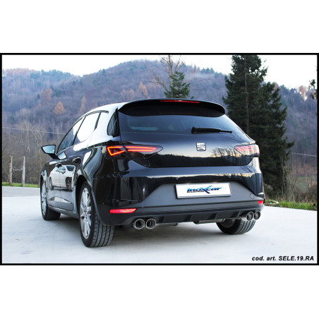 Posteriore con uscita 2 x diam. 80 RACING DX SX SEAT LEON – 2014 280CV (type 5F) (Cod. I-SELE.19.R