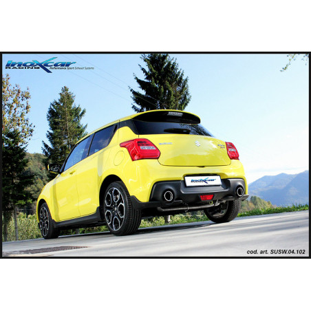 Posteriore con uscita diam. 100 BLACK CERAMIC DX SX SUZUKI SWIFT SPORT 1.4 – 2018 140CV (Cod. I-SU