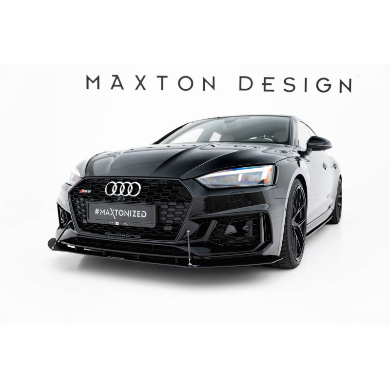 SPLITTER ANTERIORE RACING V.1 Audi RS5  Coupe / Sportback F5 (Cod. M-AU-RS5-2-CNC-FD1A)