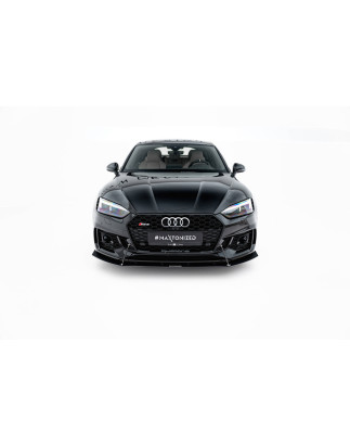 SPLITTER ANTERIORE RACING V.1 Audi RS5  Coupe / Sportback F5 (Cod. M-AU-RS5-2-CNC-FD1A)