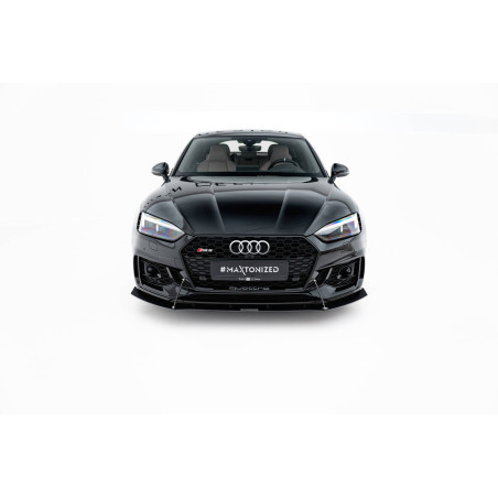 SPLITTER ANTERIORE RACING V.1 Audi RS5  Coupe / Sportback F5 (Cod. M-AU-RS5-2-CNC-FD1A)