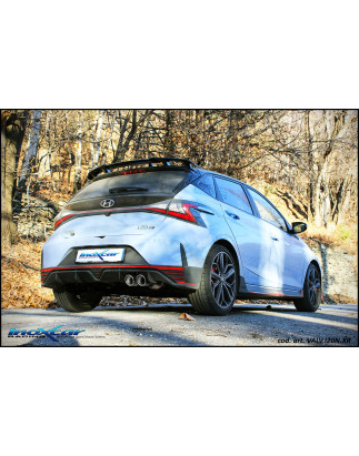 Terminale silenziato con uscita 2 x diam. 90 X-RACE e Valvola motorino oem – 2021 204CV Hyundai i2