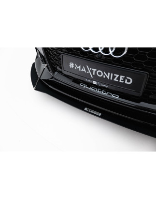 SPLITTER ANTERIORE RACING V.1 Audi RS5  Coupe / Sportback F5 (Cod. M-AU-RS5-2-CNC-FD1A)
