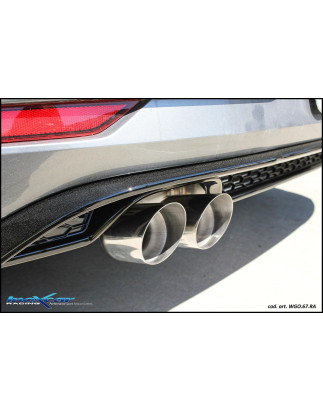 Posteriore con uscita 2 x diam. 80 RACING – 2017 150CV Volkswagen GOLF 7.5 (Cod. I-WGO.67.RA)